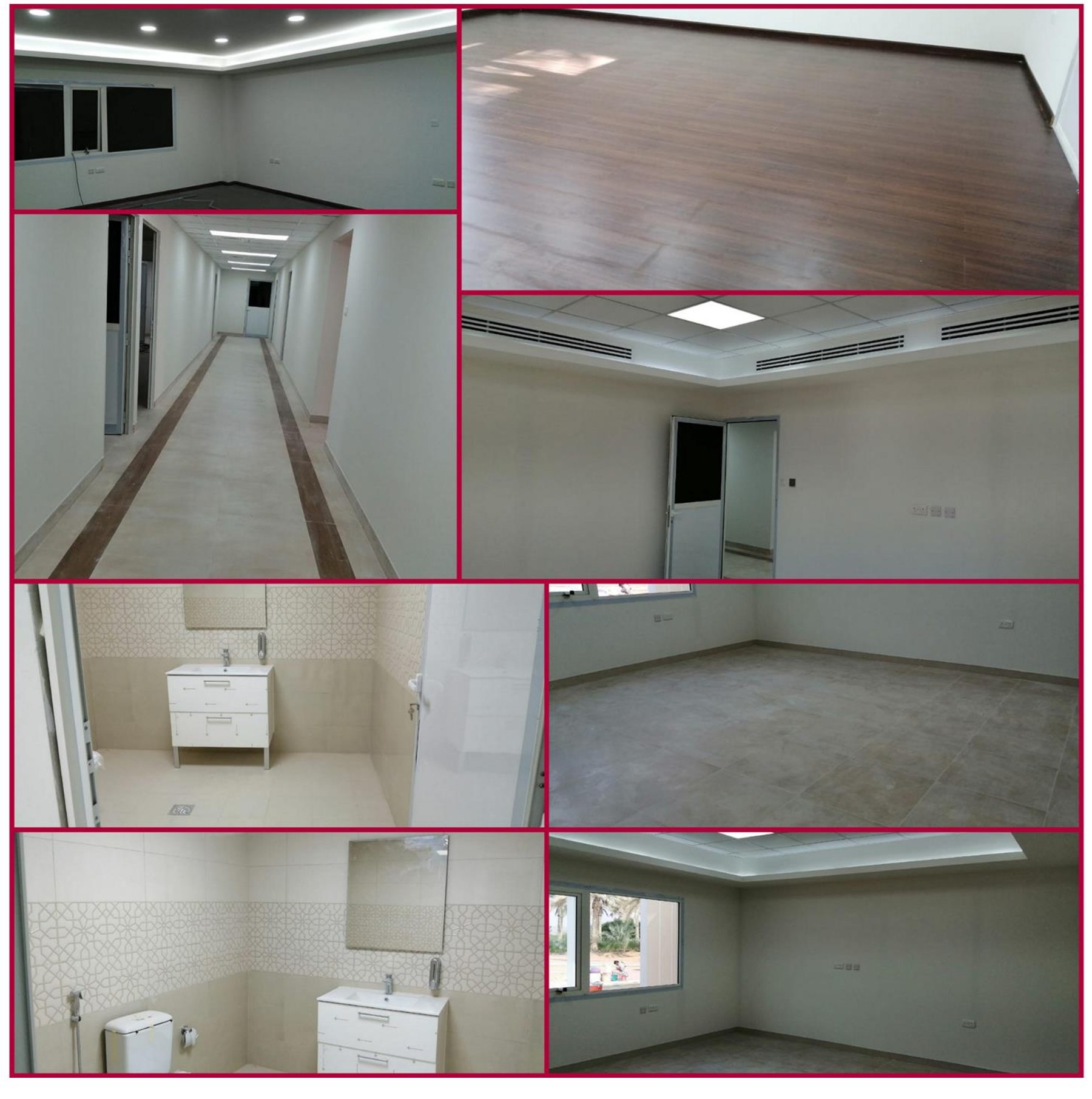 Completed RIOTIME interior and ceiling works at Al Rawdha Palace polyclinic